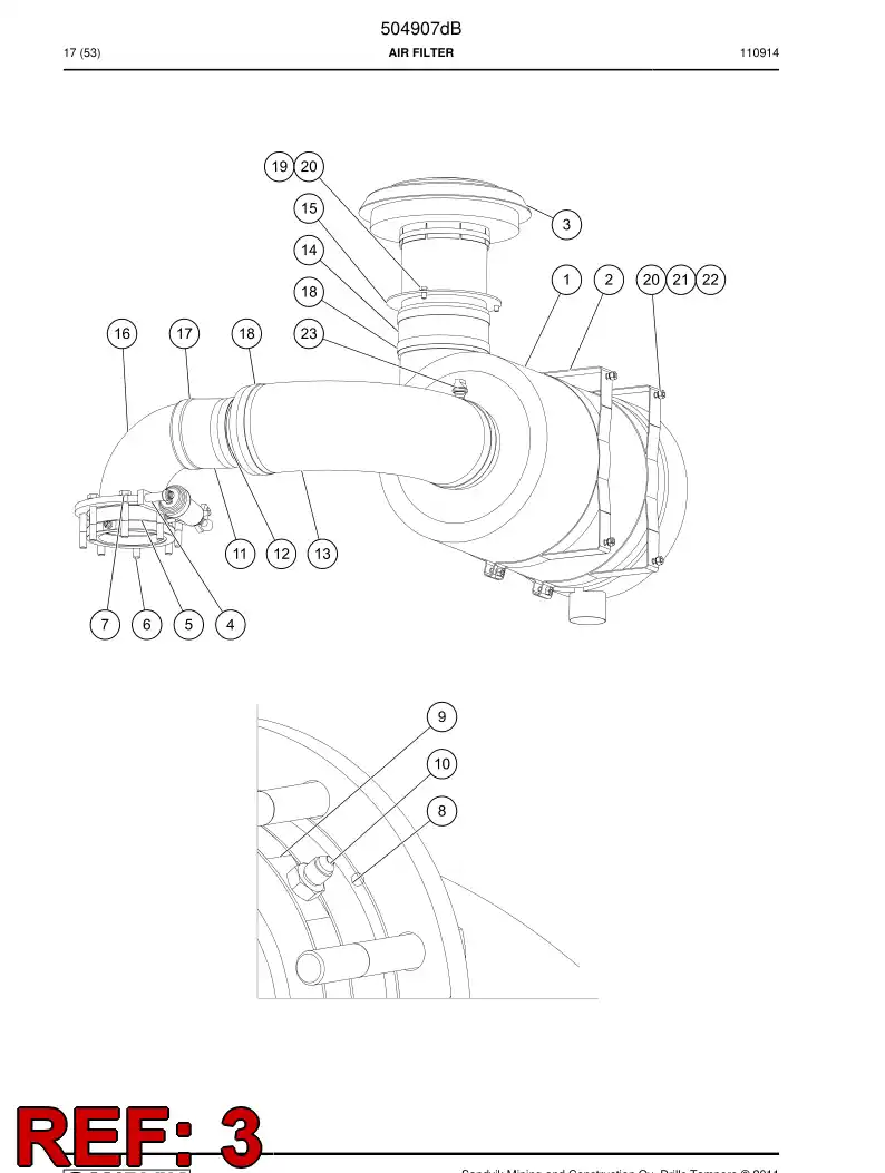 504807 504807 Cover - Sandvik Technical Drawing
