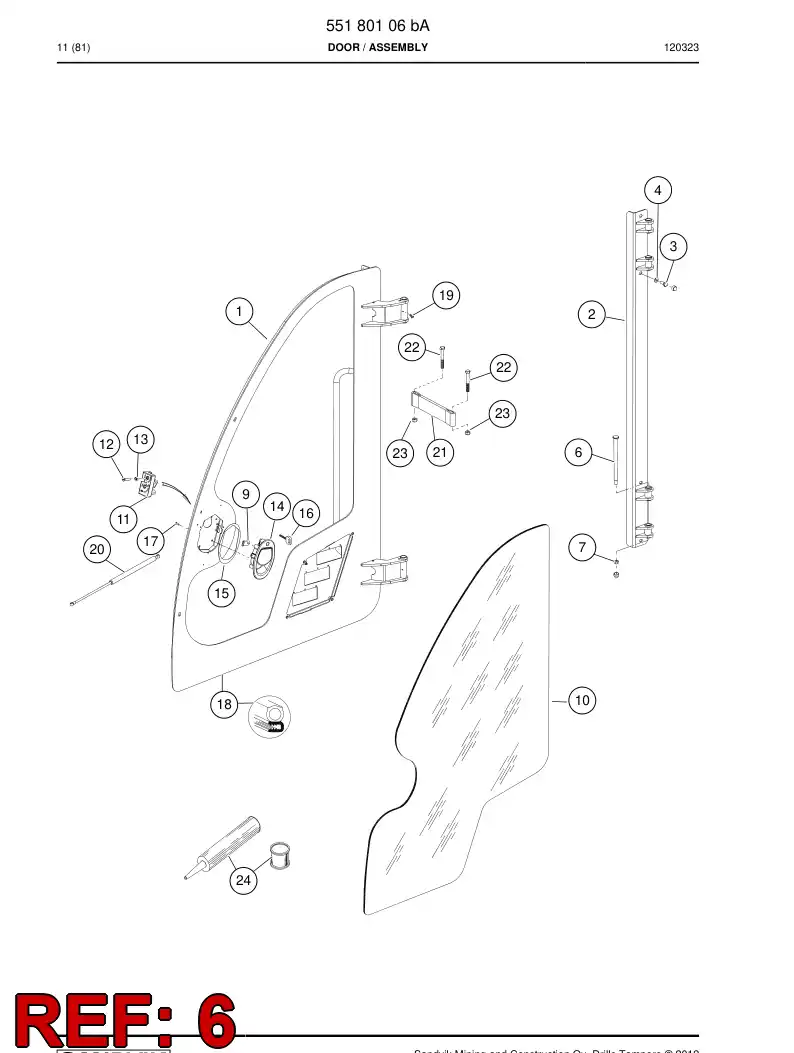 505020 505020 Bolt - Sandvik Technical Drawing