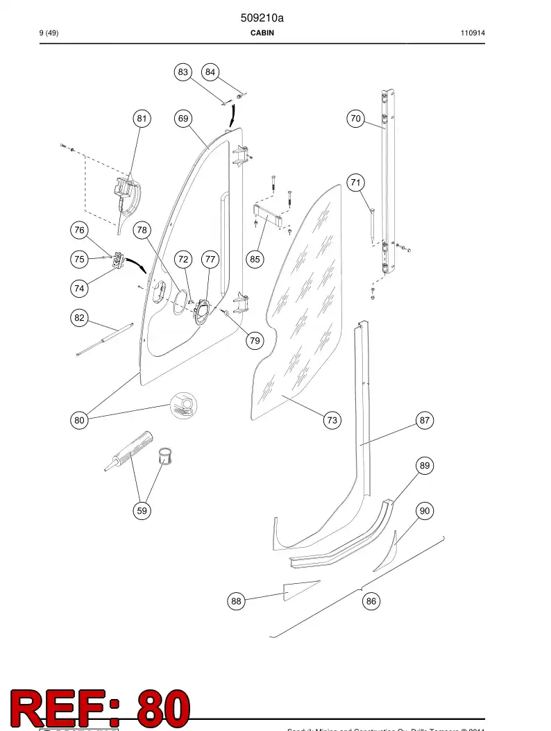 505025 505025 Seal - Sandvik Technical Drawing