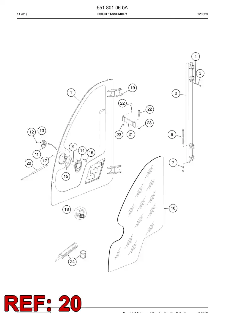 505027 505027 Spring, Gas - Sandvik Technical Drawing