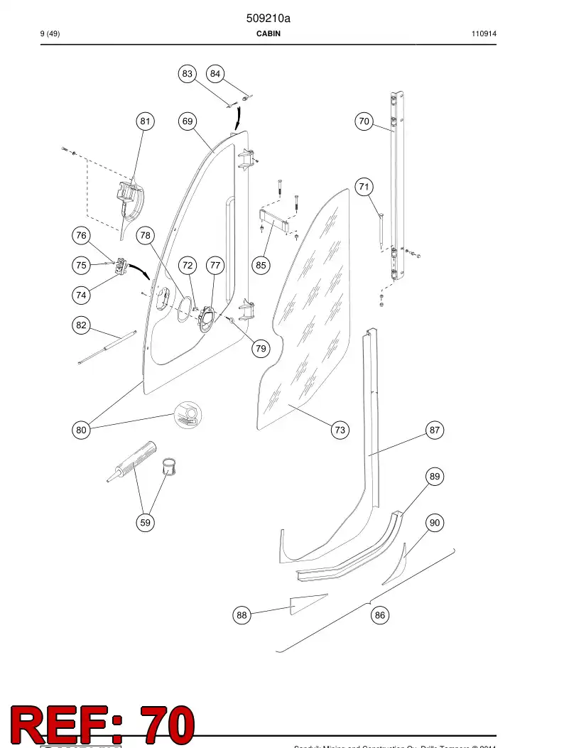 505032 505032 Plate - Sandvik Technical Drawing