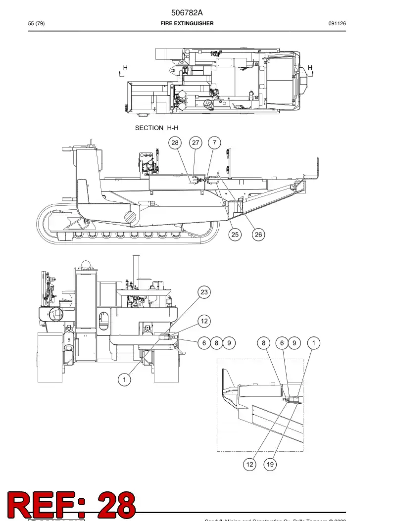 505124 505124 Hose assembly - Sandvik Technical Drawing