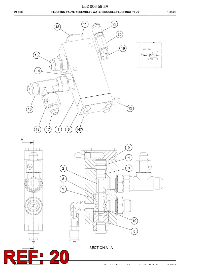 505252 505252 ADAPTER - Sandvik Technical Drawing