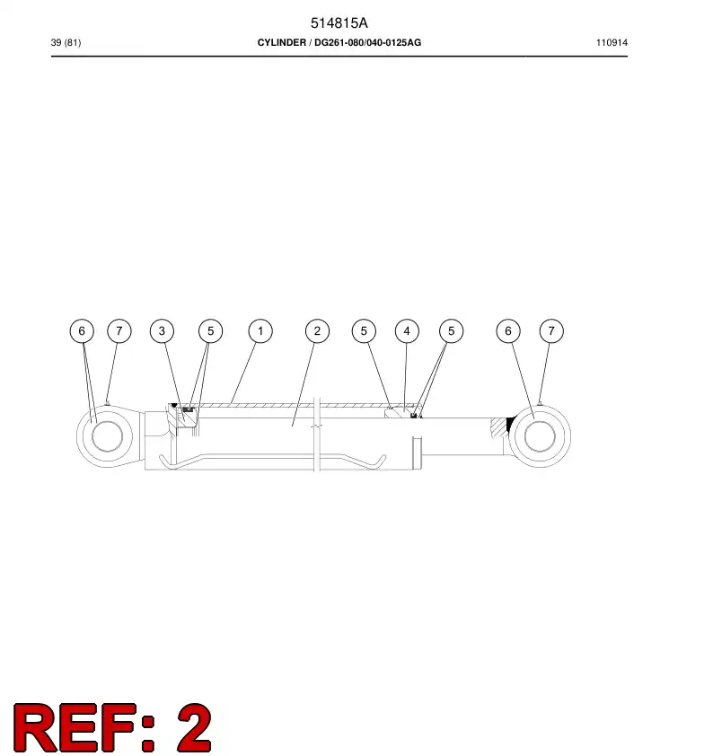 505333 505333 PISTON rod - Sandvik Technical Drawing