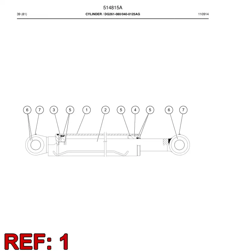 505334 505334 Cylinder tube - Sandvik Technical Drawing