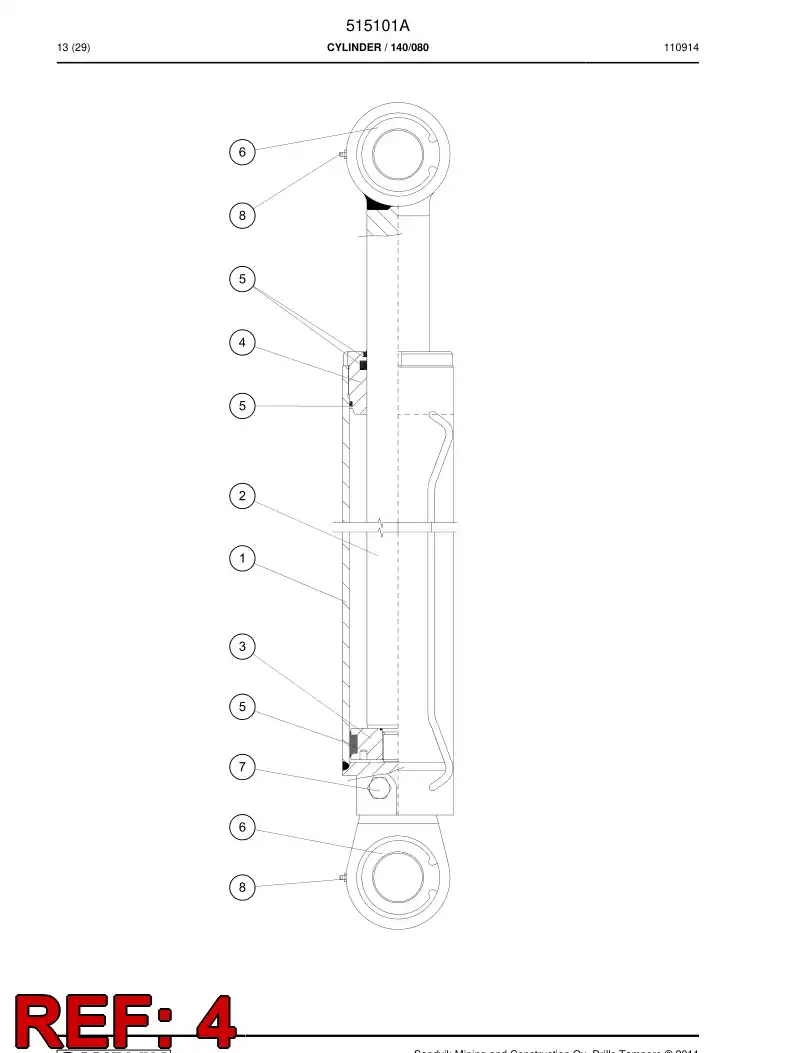 505421 505421 Cover - Sandvik Technical Drawing