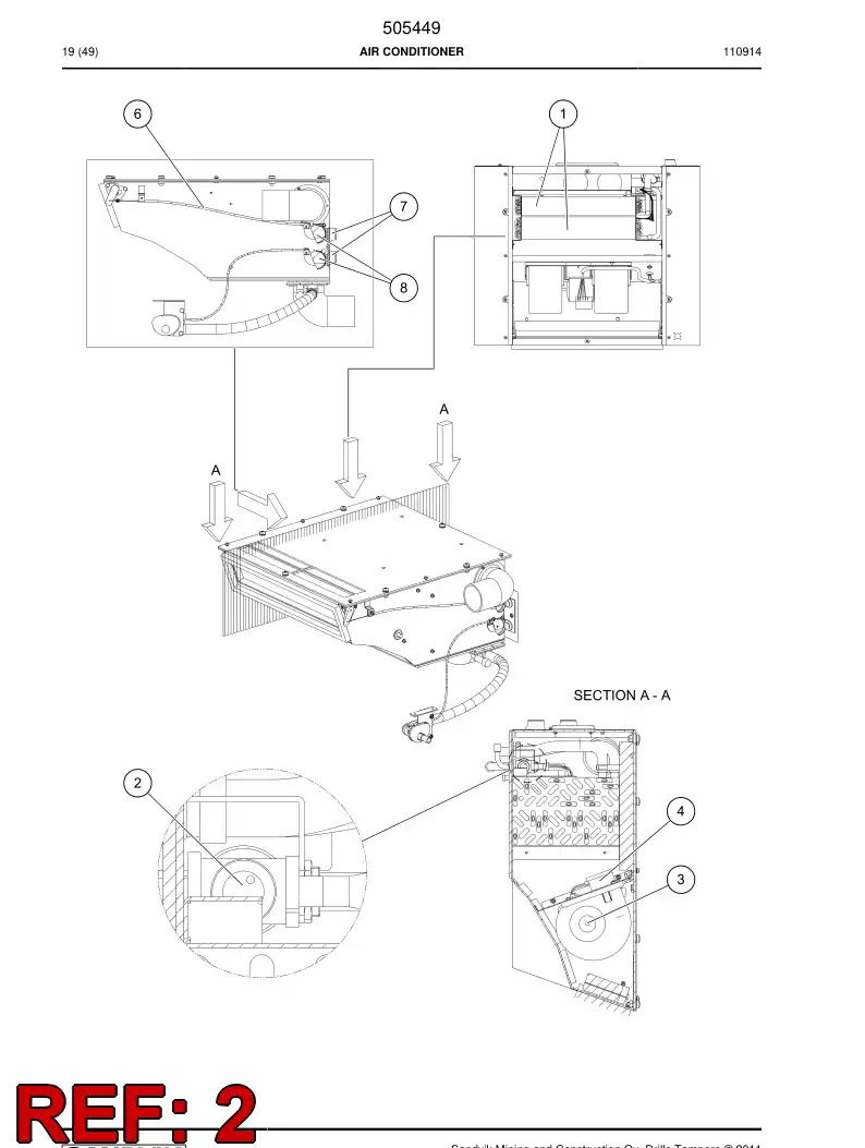 505439 505439 Expansion valve - Sandvik Technical Drawing
