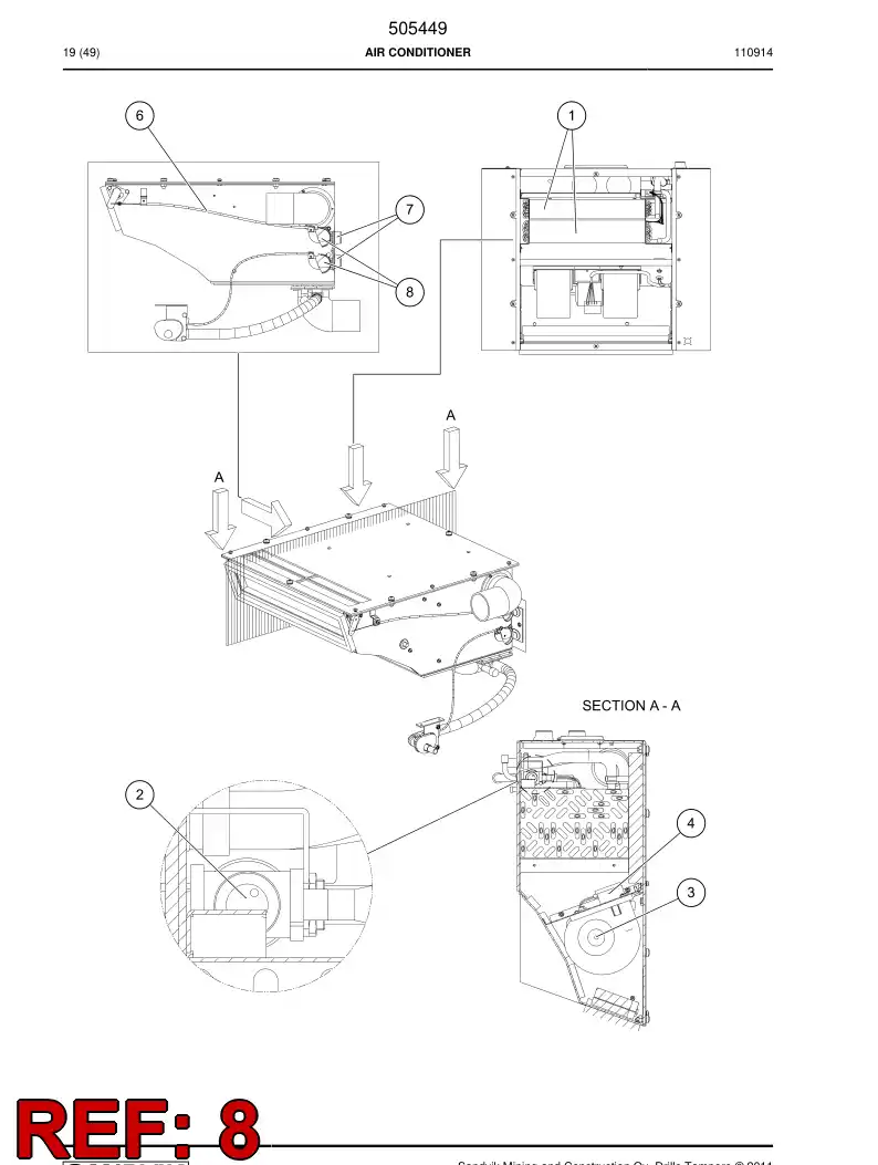 505445 505445 Adjusting wheel - Sandvik Technical Drawing