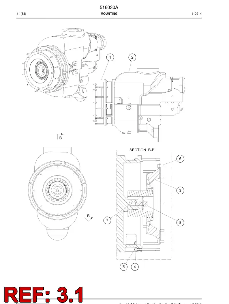 505472 505472 Hub - Sandvik Technical Drawing