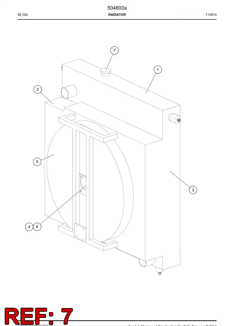 505511 505511 Cap - Sandvik Technical Drawing
