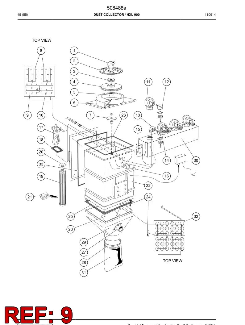 505527 505527 Air diffuser - Sandvik Technical Drawing