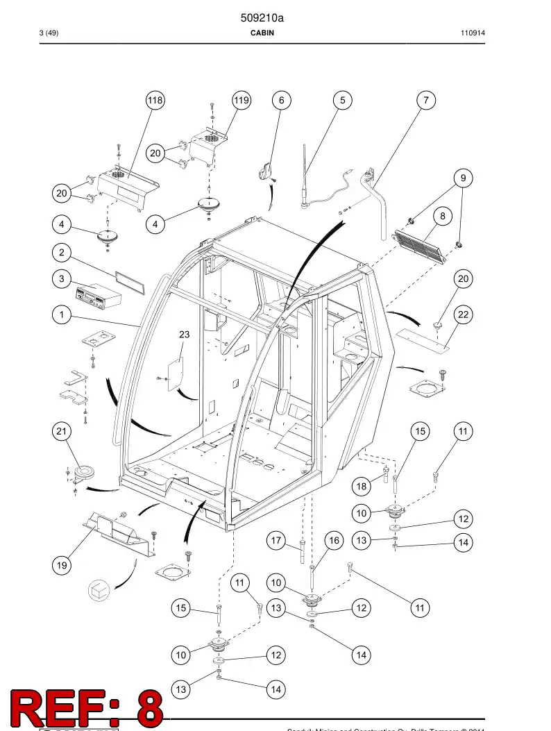 505644 505644 Plate - Sandvik Technical Drawing