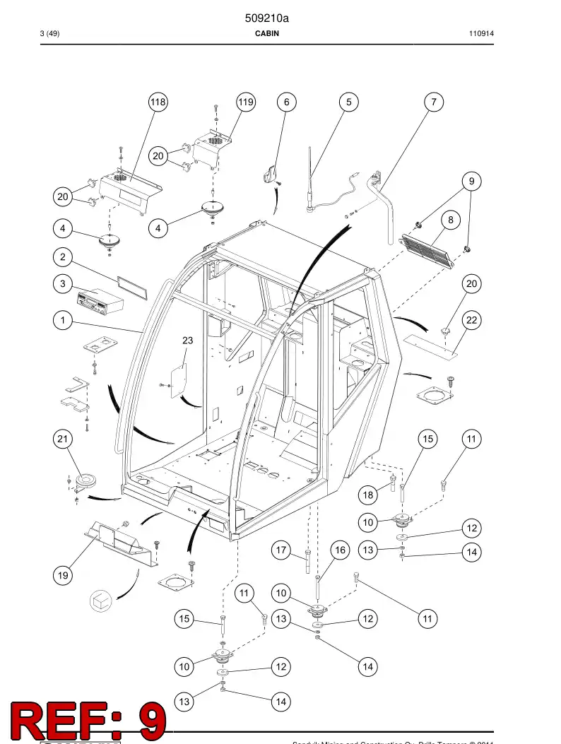 505645 505645 Handle - Sandvik Technical Drawing