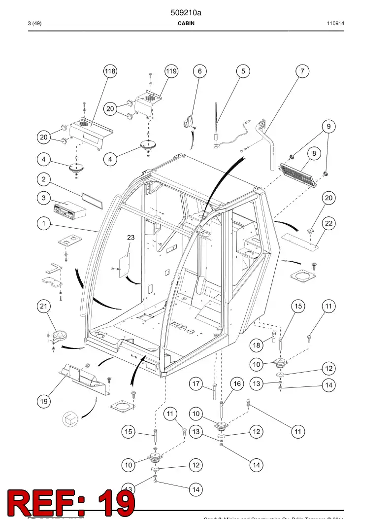 505651 505651 Support - Sandvik Technical Drawing