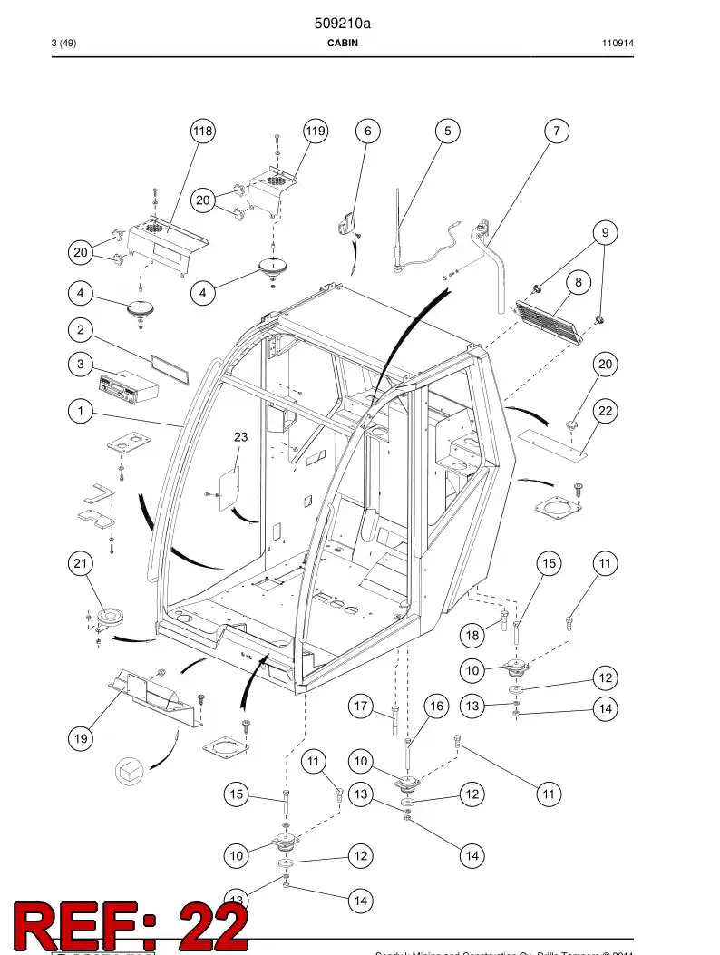 505653 505653 Cover - Sandvik Technical Drawing