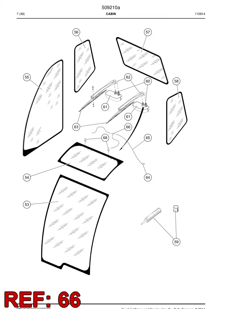 505665 505665 Connector - Sandvik Technical Drawing