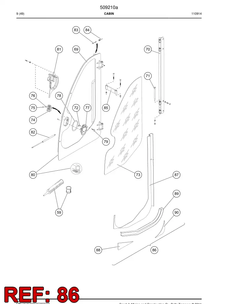 505668 505668 Assembly - Sandvik Technical Drawing