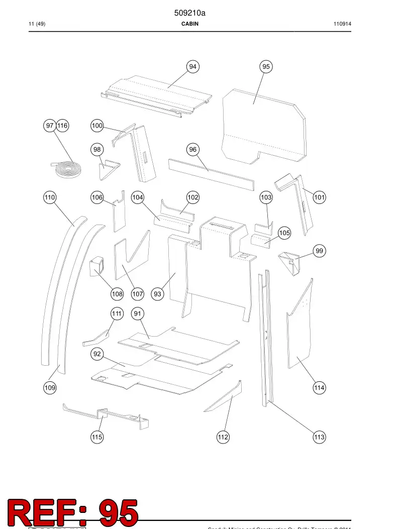 505677 505677 Isolator - Sandvik Technical Drawing