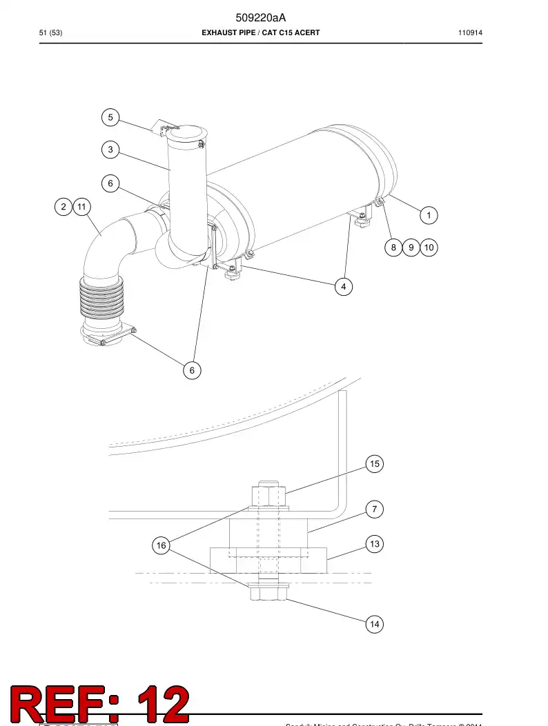 505722 505722 Isolator - Sandvik Technical Drawing