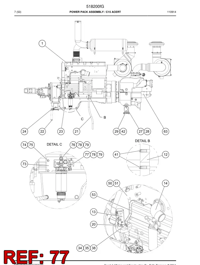 505730 505730 Hexagon head bolt - Sandvik Technical Drawing