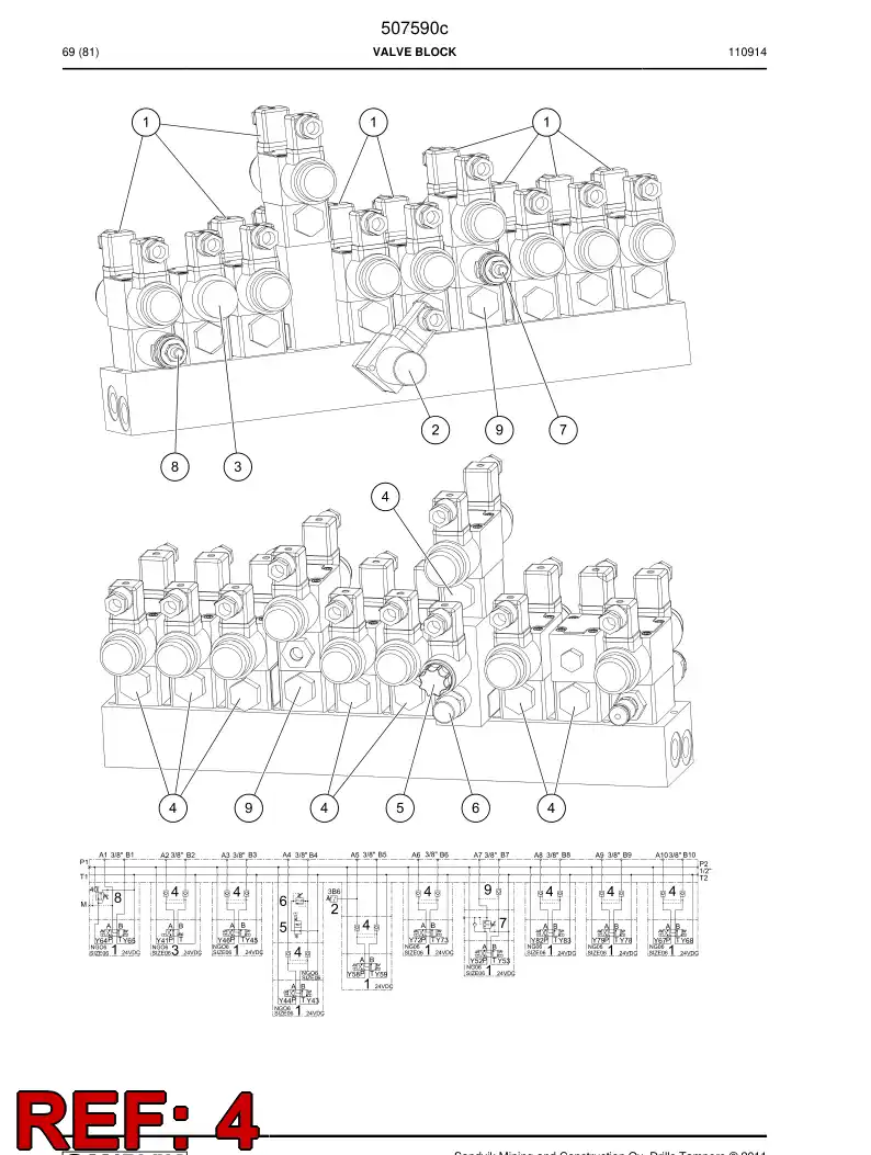 505780 505780 Check valve - Sandvik Technical Drawing
