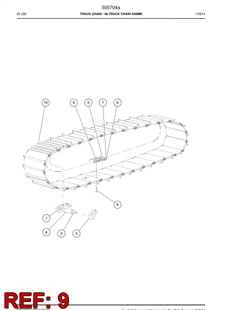 505792 505792 Nut - Sandvik Technical Drawing