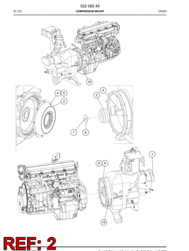 505825 505825 Coupling - Sandvik Technical Drawing