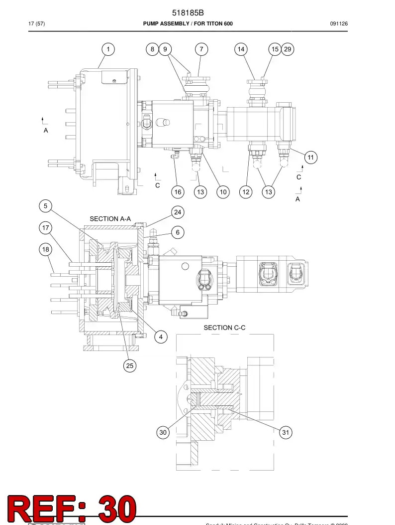 505993 505993 Retainer ring - Sandvik Technical Drawing