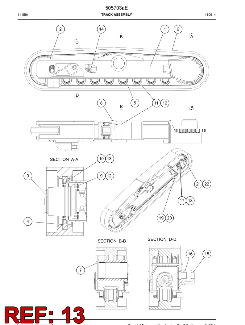 506026 506026 Lock nut - Sandvik Technical Drawing