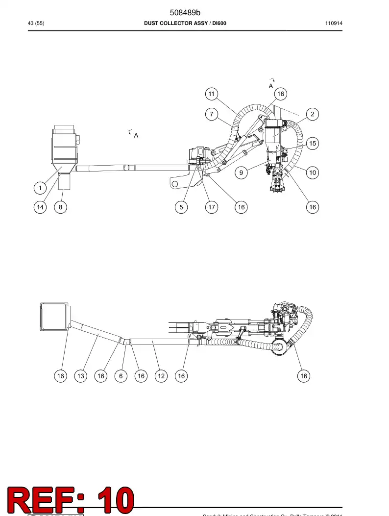 506056 506056 Hose - Sandvik Technical Drawing