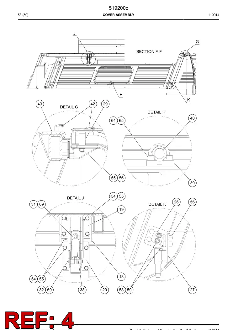 506079 506079 Decal - Sandvik Technical Drawing
