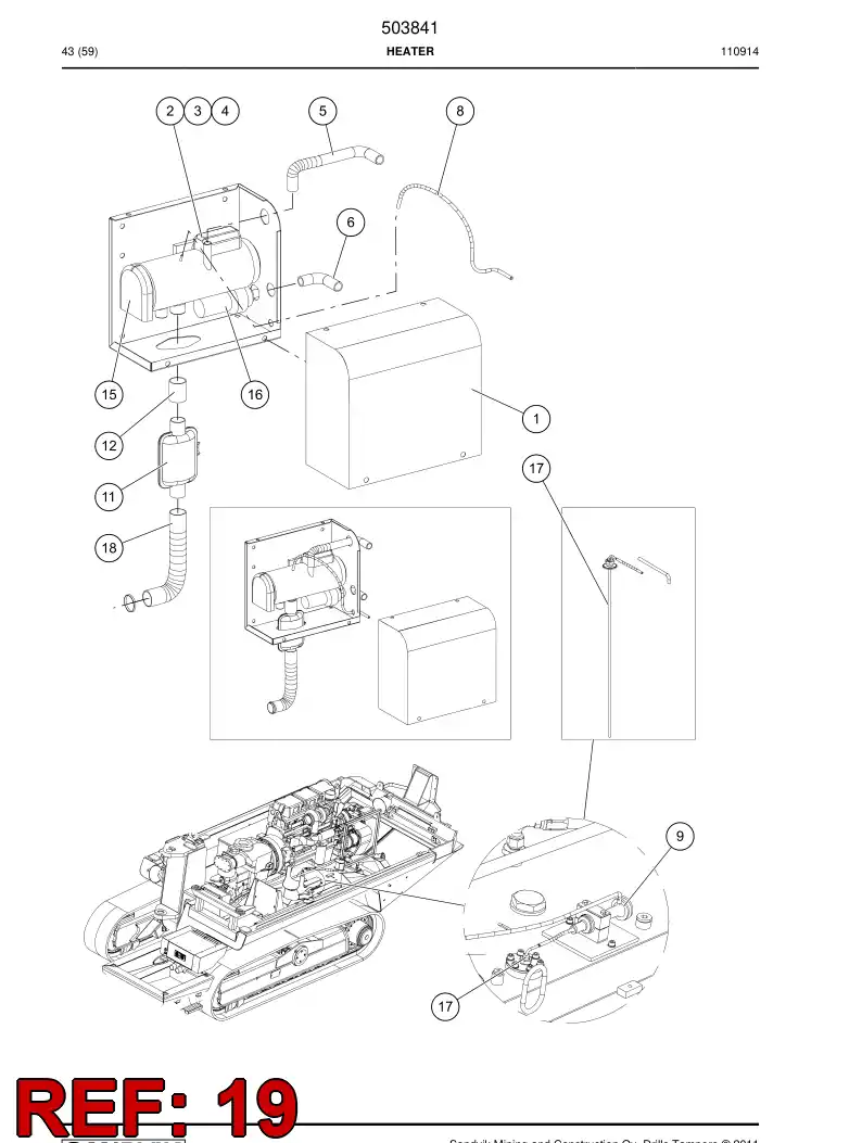 506149 506149 Seal kit - Sandvik Technical Drawing