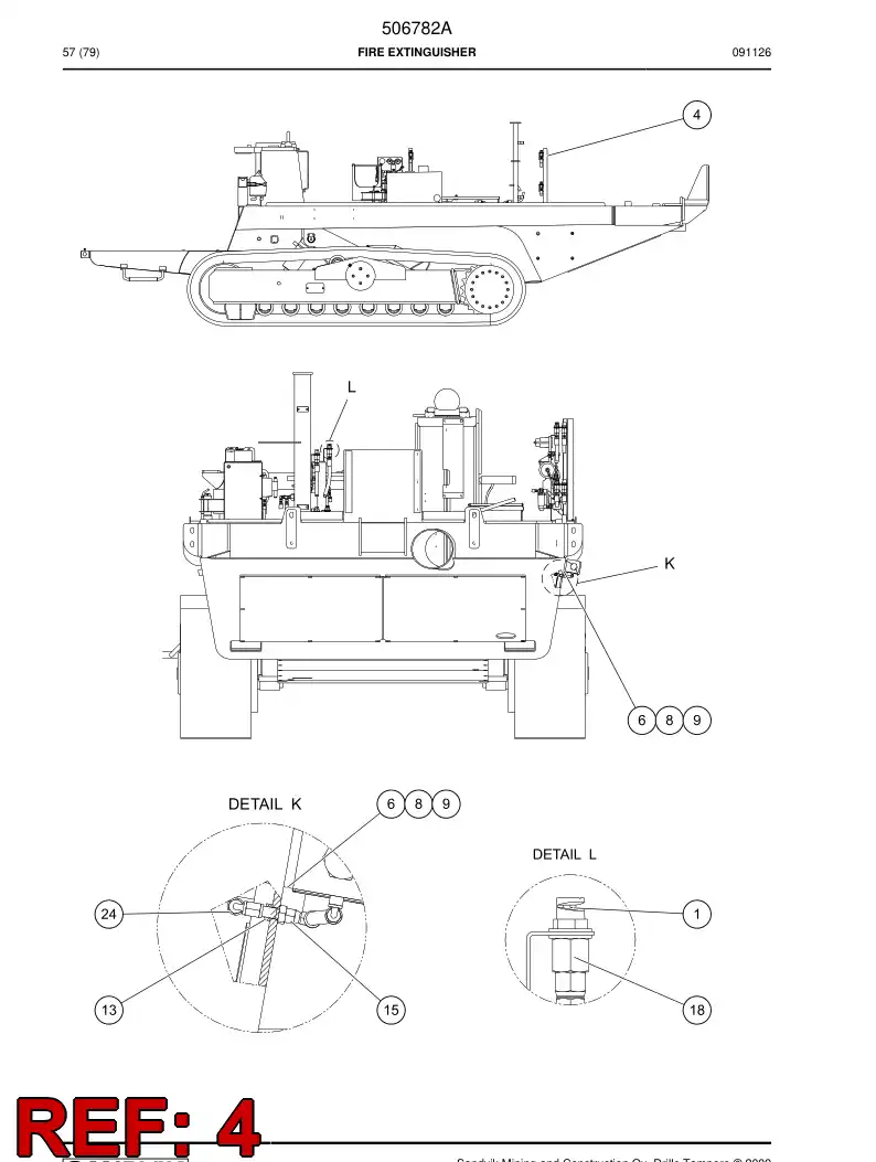 506205 506205 Bracket - Sandvik Technical Drawing