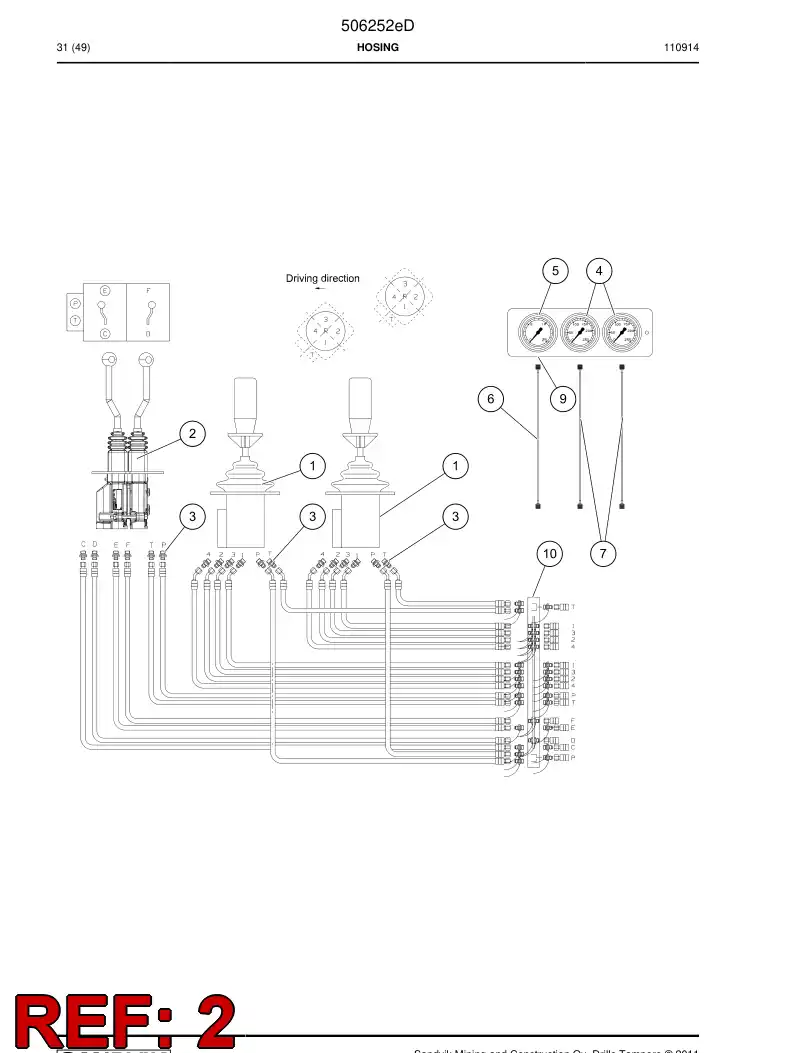 506252e 506252e HOSING - Sandvik Technical Drawing
