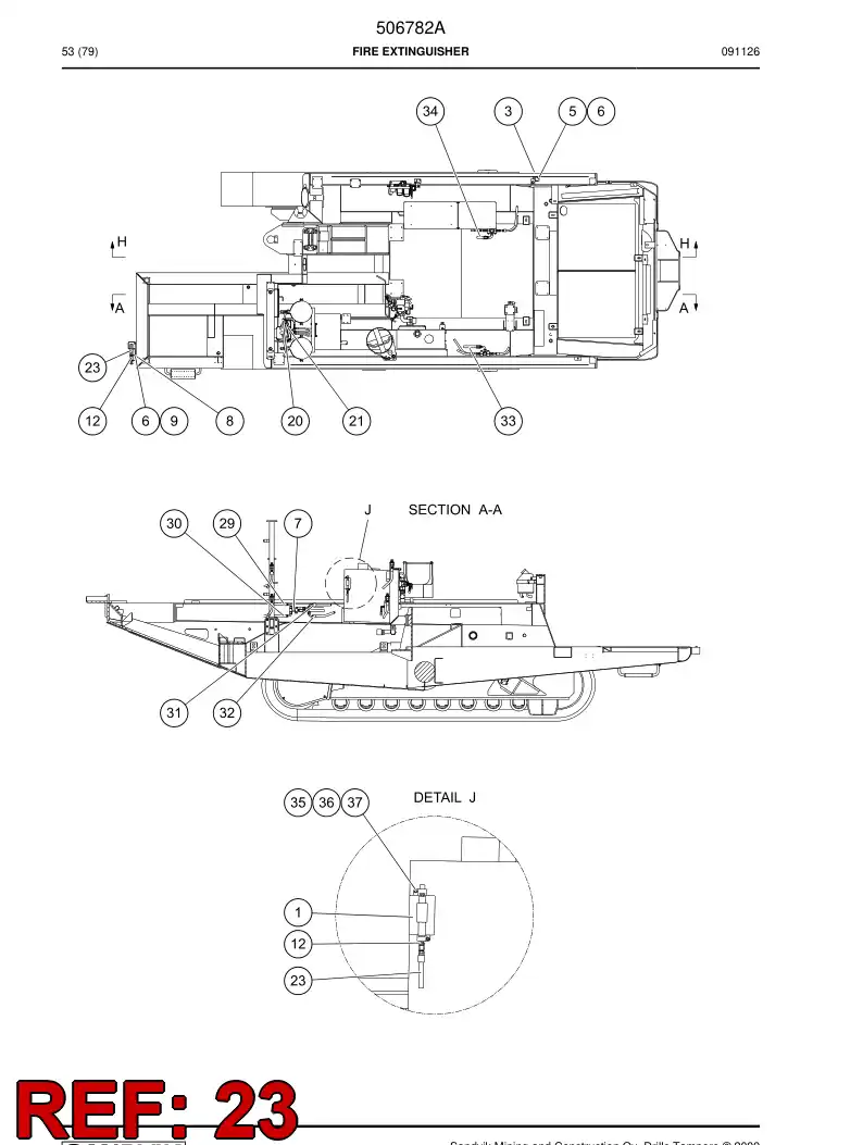 506284 506284 Hose assembly - Sandvik Technical Drawing
