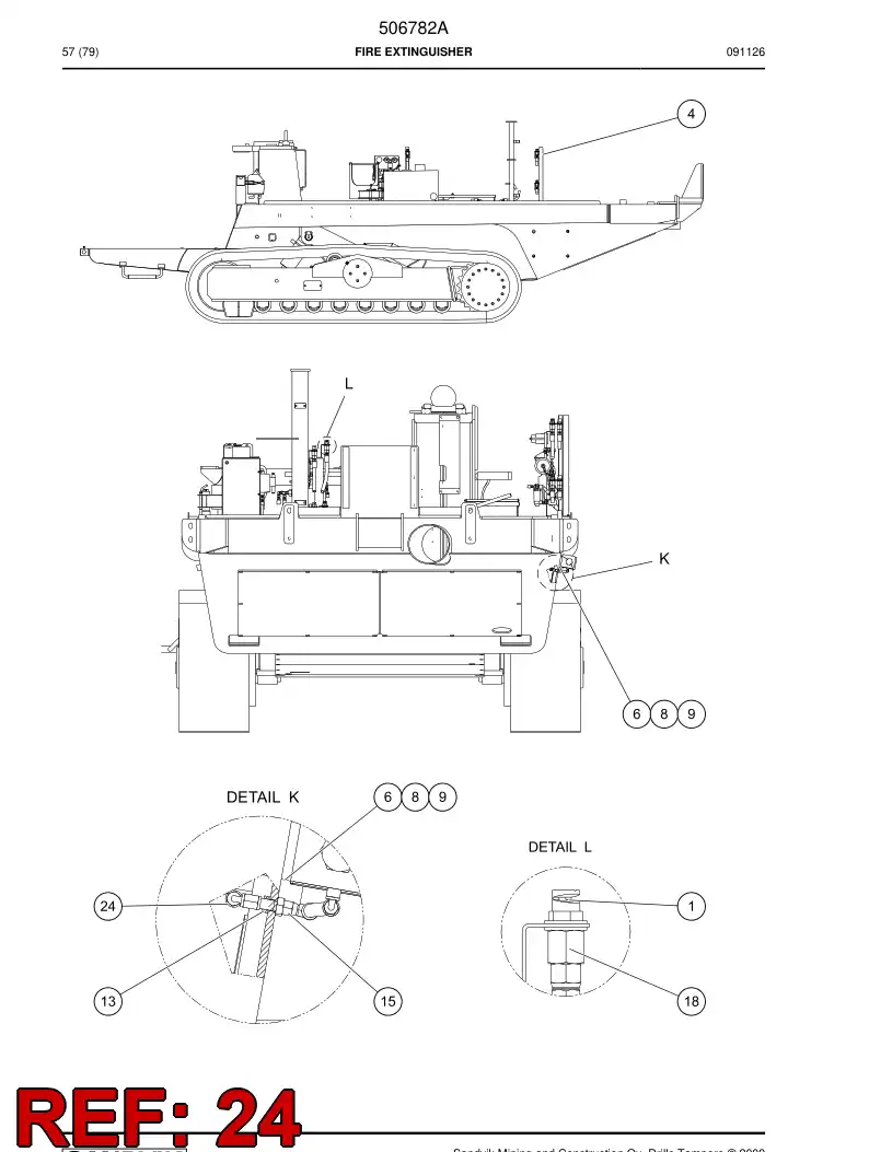 506285 506285 Hose assembly - Sandvik Technical Drawing