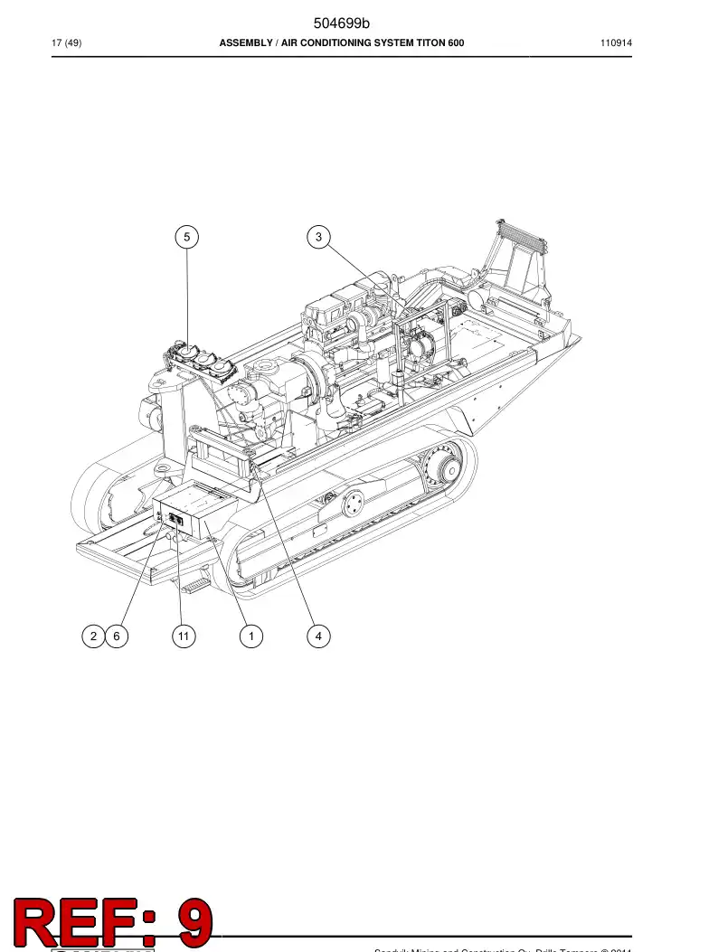 506303 506303 Cable - Sandvik Technical Drawing