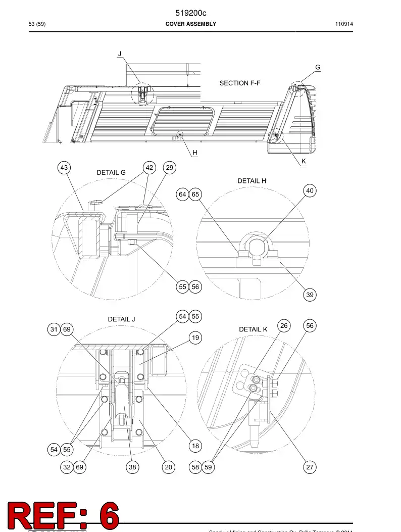 506367 506367 Decal - Sandvik Technical Drawing