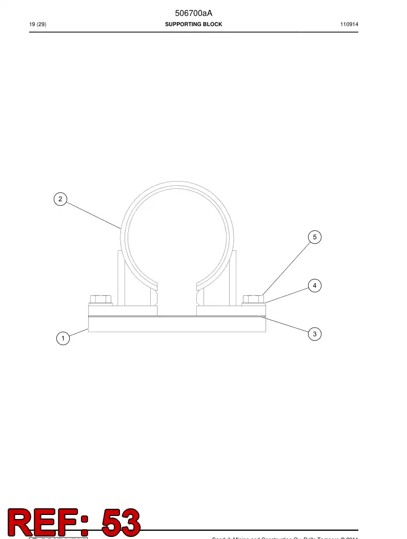 506700a 506700a SUPPORTING BLOCK - Sandvik Technical Drawing