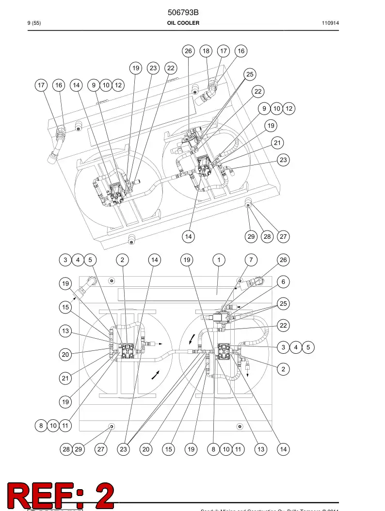 506702 506702 Gear motor - Sandvik Technical Drawing