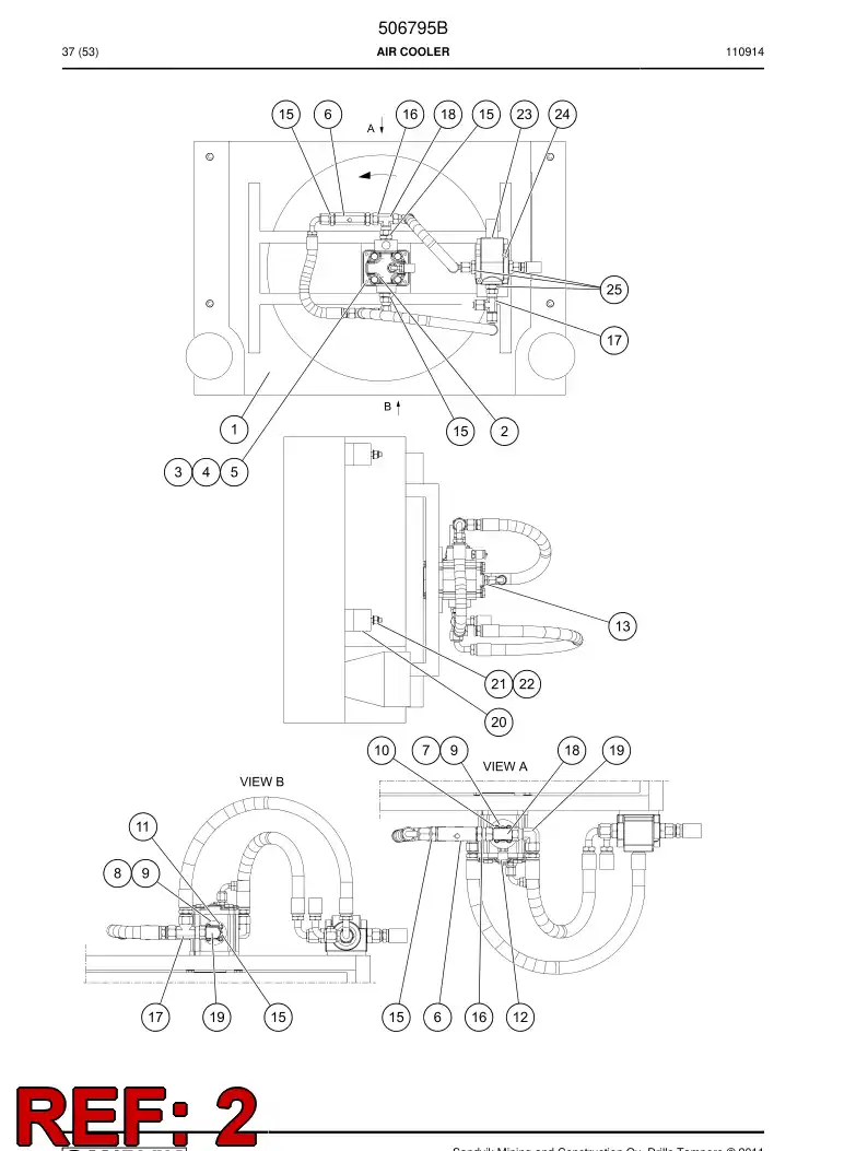 506789 506789 Shaft seal - Sandvik Technical Drawing
