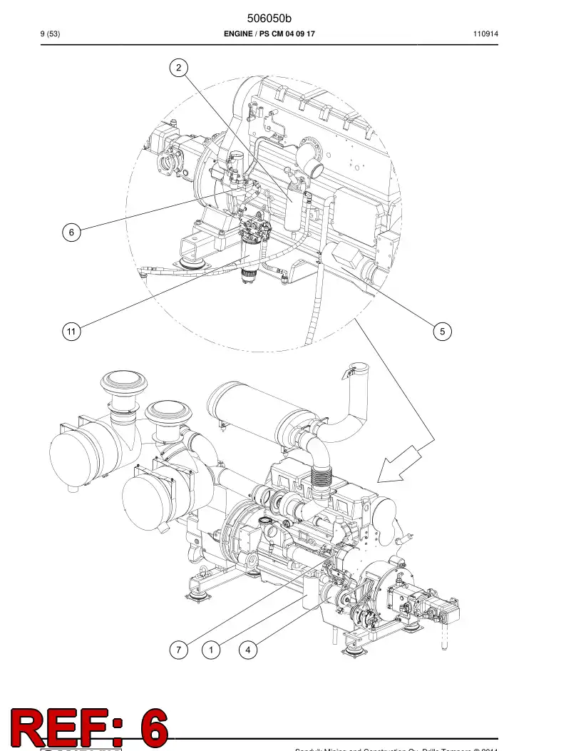 506941 506941 Fuel pump - Sandvik Technical Drawing