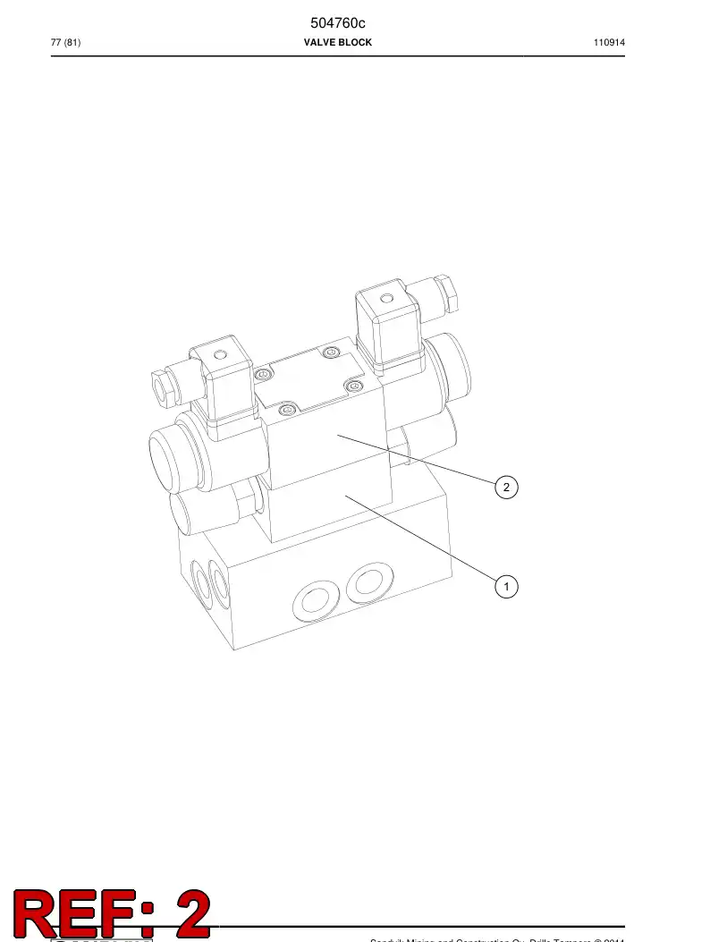 507107 507107 Valve - Sandvik Technical Drawing