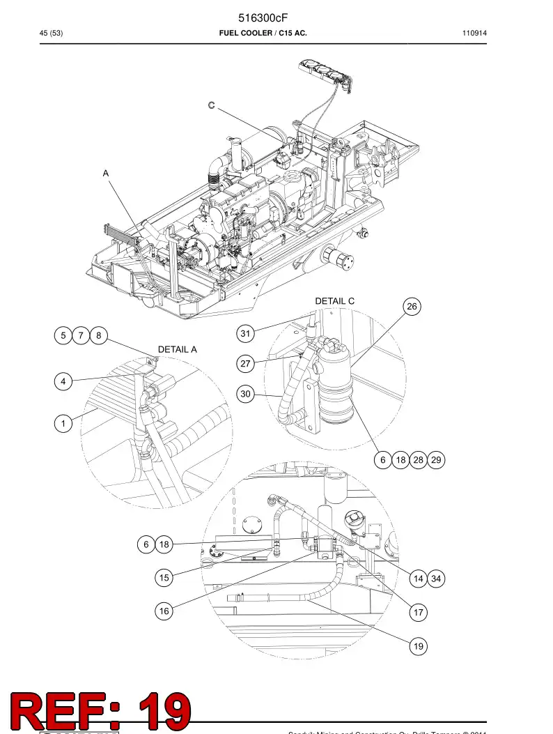 507203 507203 Suction hose assembly - Sandvik Technical Drawing