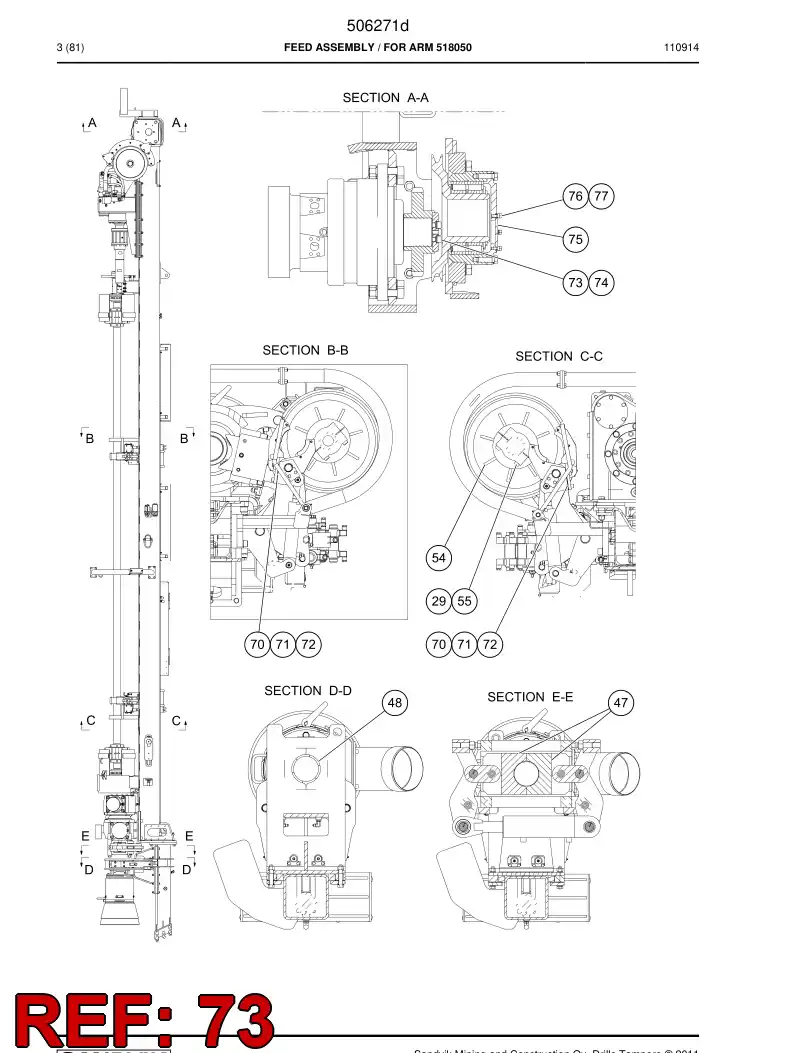 507264 507264 Nut - Sandvik Technical Drawing