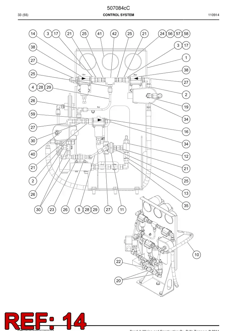 507408 507408 Hose - Sandvik Technical Drawing
