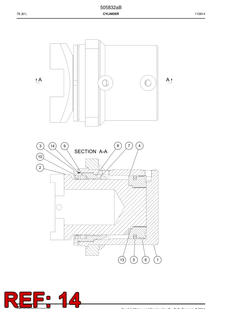 507496 507496 O-ring - Sandvik Technical Drawing