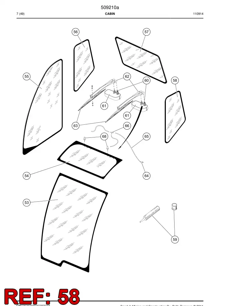 507524 507524 Window - Sandvik Technical Drawing