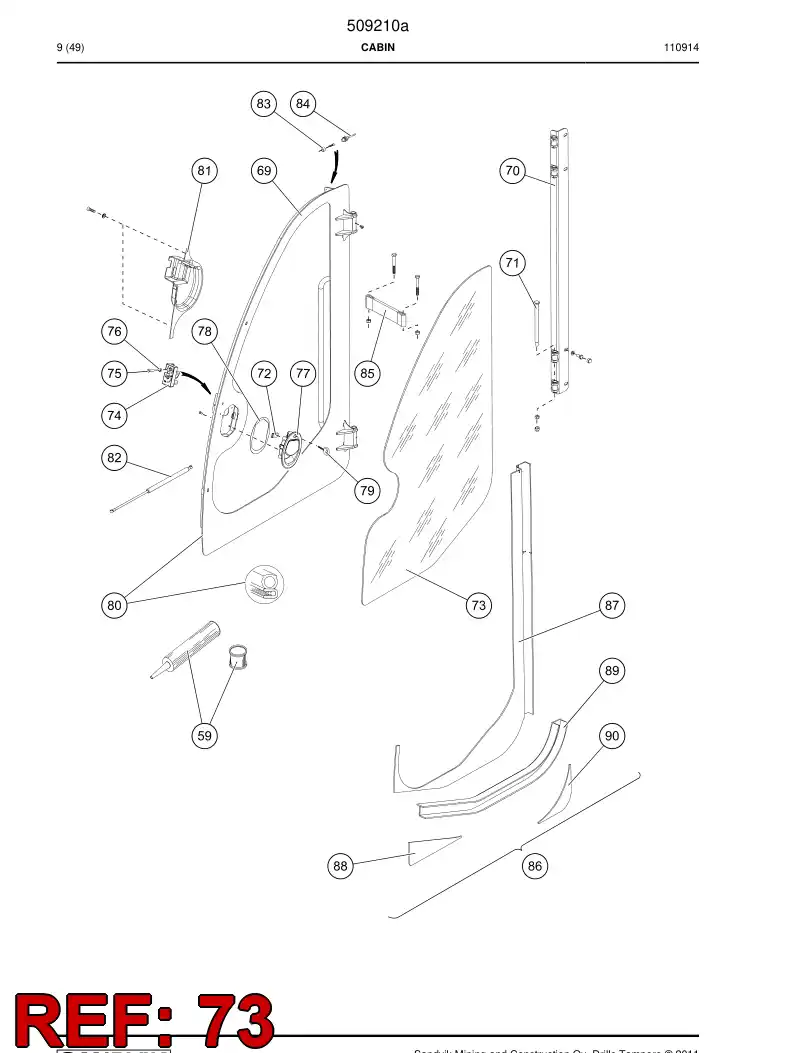 507527 507527 Window - Sandvik Technical Drawing