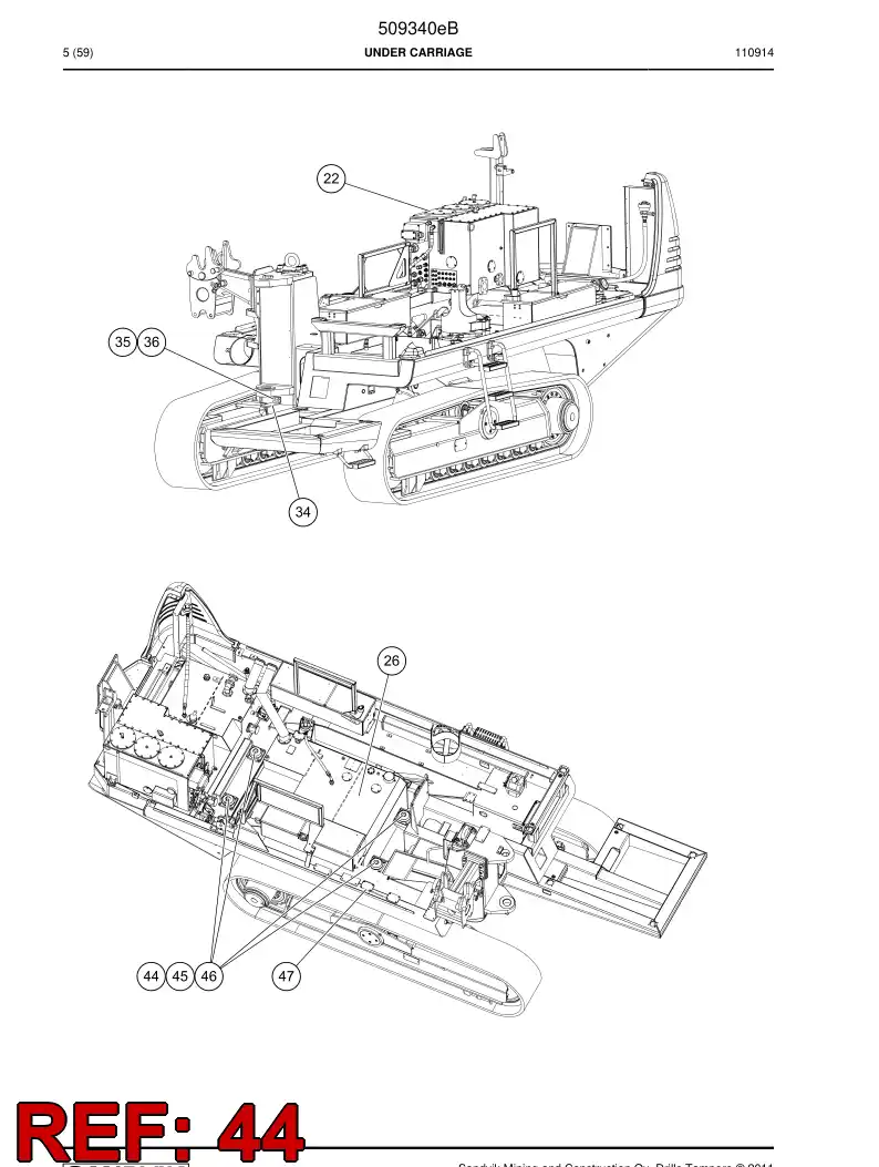 507603 507603 Bearing - Sandvik Technical Drawing